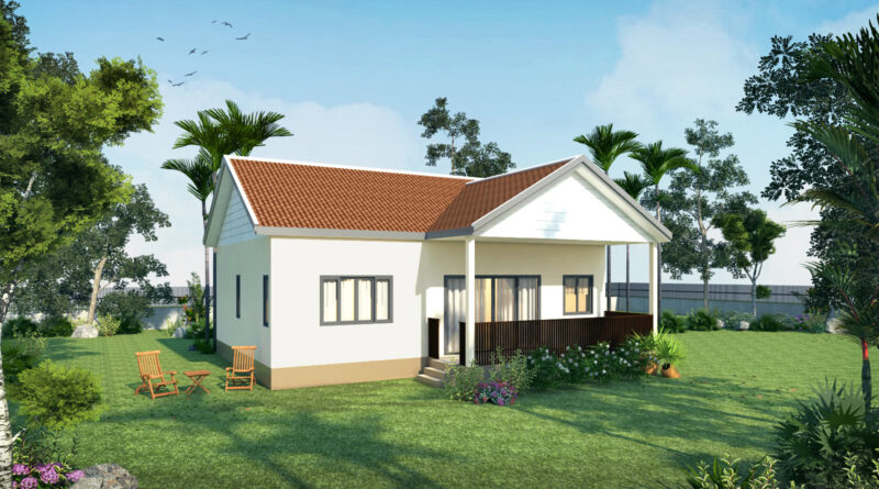 2 exterior view 1 bed chalet