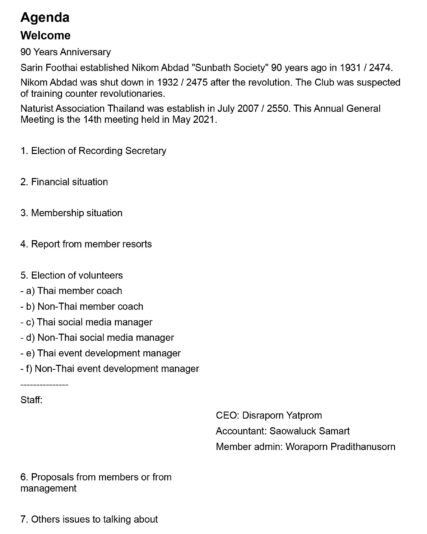 AGM-Agenda