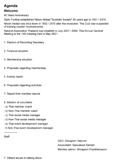 Agenda